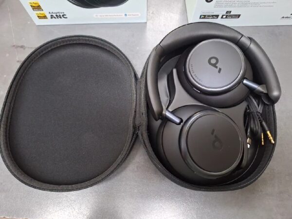 Soundcore By Anker Space Q45  | mit Originalverpackung | Bluetooth Kopfhörer | Adaptive aktive Geräuschunterdrückung | Zustand: Sehr Gut – Bild 2