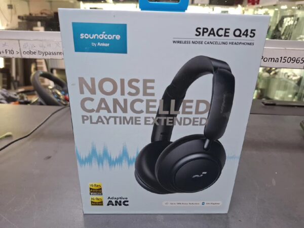 Soundcore By Anker Space Q45  | mit Originalverpackung | Bluetooth Kopfhörer | Adaptive aktive Geräuschunterdrückung | Zustand: Sehr Gut – Bild 3