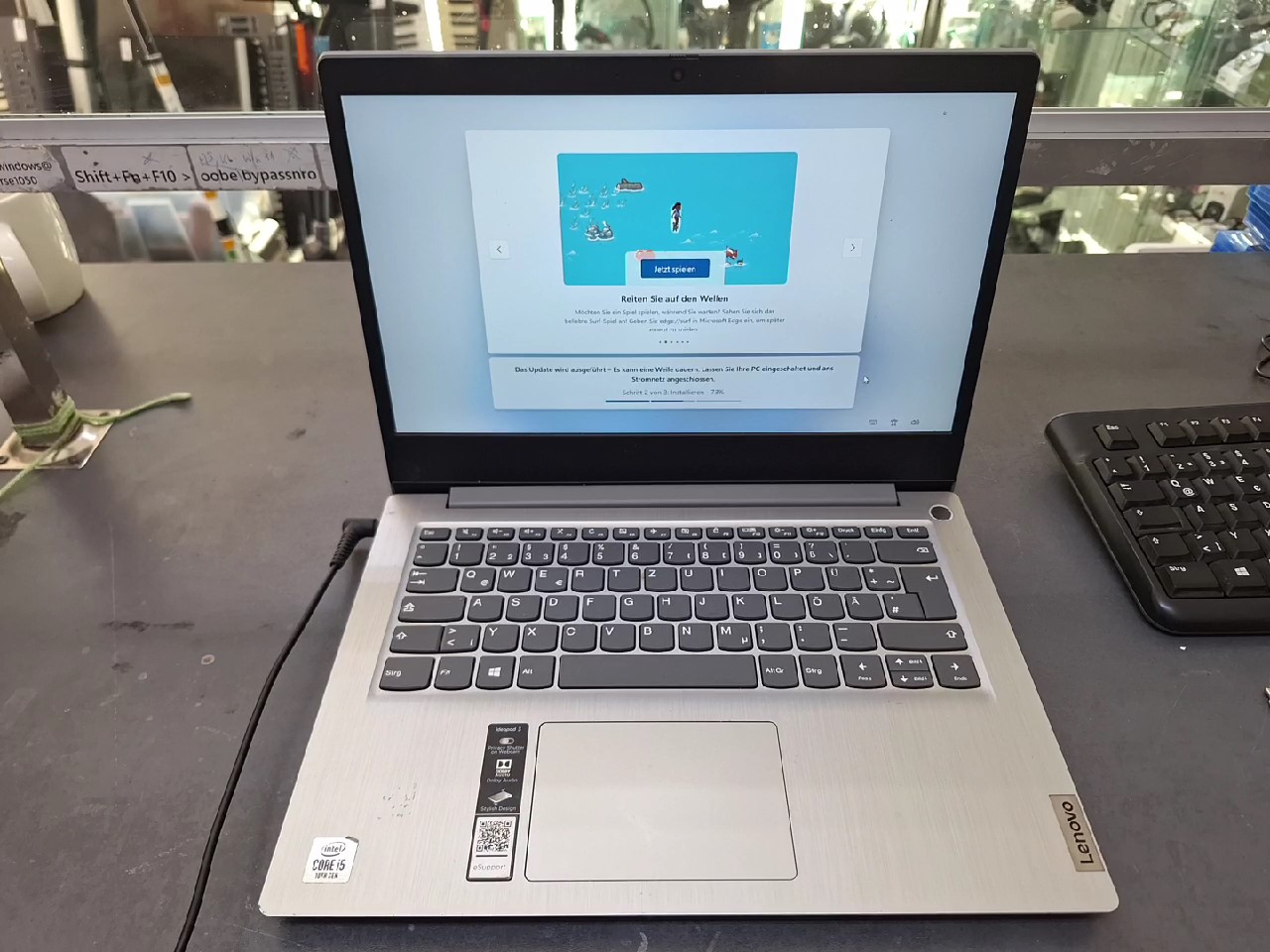 Lenovo Ideapad 3 14IIL05, DE | Gebrauchsspuren | I5-1035g1 | 8Gb | 256Gb | 14zoll | mit Ladegerät | Zustand: Gut – Bild 2