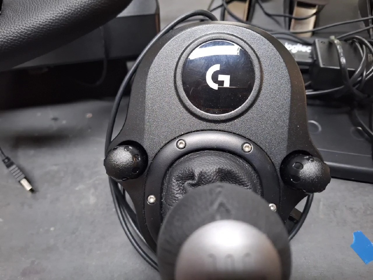 Logitech G920 Driving Force | Lenkrad + Pedale+Shifter PC PS Xbox | mit Ladegerät | Zustand: Sehr Gut | Farbe: schwarz – Bild 4