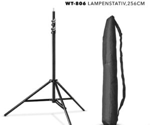 Walimex Pro Wt-806 Lampenstativ, 256cm | Tasche | Zustand: Sehr Gut