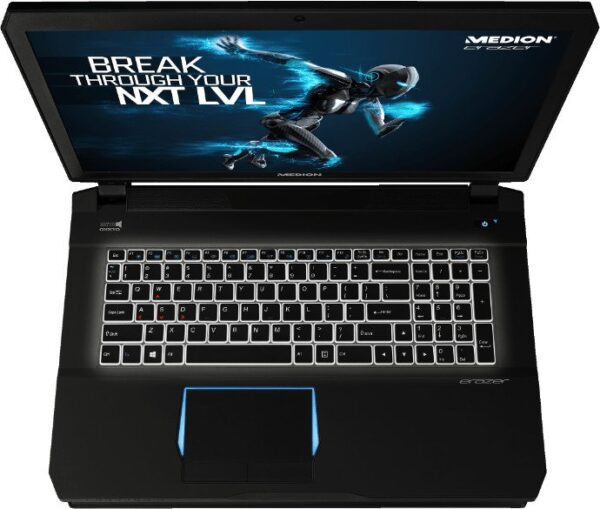 Medion Erazer X7842 Gaming Notebook | Core i7-6700HQ 2 |60GHz | 32GB RAM | 128GB SSD | 2.50TB HDD | GeForce GTX 970M 3Gb | DE | Zustand: Sehr Gut – Bild 2