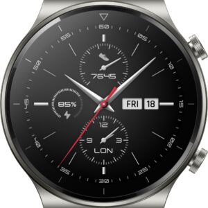 Huawei Gt 2 Pro Watch | mit Ladekabel  |  lederarmband dunkeLadegerätrau | Zustand: Sehr Gut