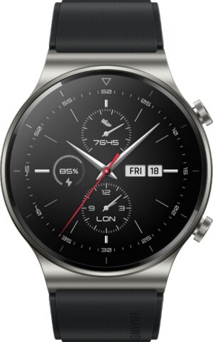 Huawei Gt 2 Pro Watch | mit Ladekabel  |  lederarmband dunkeLadegerätrau | Zustand: Sehr Gut