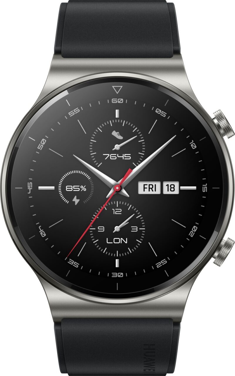 Huawei Gt 2 Pro Watch | mit Ladekabel  |  lederarmband dunkeLadegerätrau | Zustand: Sehr Gut