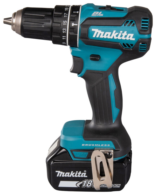 Makita Dhp485 Akkuschrauber | Ladegerät + Akku 1x 18v-5A | 1x18V-3A | Zustand: Sehr Gut