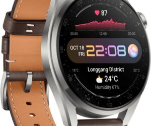 Huawei Watch 3 Pro Classic Silber/braun | mit Originalverpackung | Zustand: Wie Neu