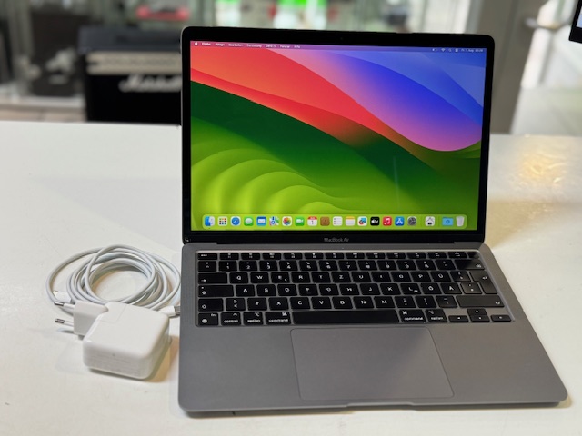 Apple Macbook Air M1 (2020) | 16GB RAM | 512 GB SSD | 88% Batteriekapazität | macOS Sonoma ( leichte sprung (siehe Foto) | Zustand: In Ordnung