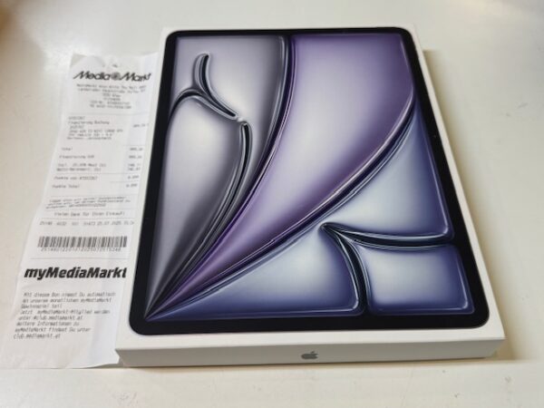 Apple iPad Air 7 13", Wifi Space Gray, (M3) 128GB 2025 | Versiegelt  |  mit Rechnung von Mediamarkt (25.07.25) | Zustand: Neu – Bild 2