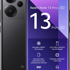 Xiaomi Redmi Note 13 Pro+ 5G 12/512GB | SimLock: Frei | Zustand: Sehr Gut | Farbe: Midnight black