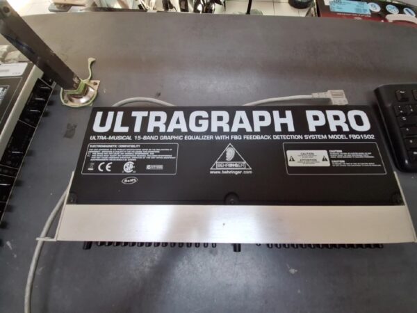 BEHRINGER Ultragraph Pro FBQ1502 | hochauflösender 15-Band-Stereo-Grafik-Equalizer | Zustand: Gut – Bild 2