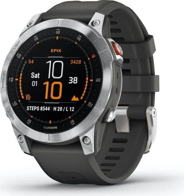 Garmin epix 2 slate steel  | mit Originalverpackung 47x14.5mm  rahme hat leichte kratze  | Zustand: Gut