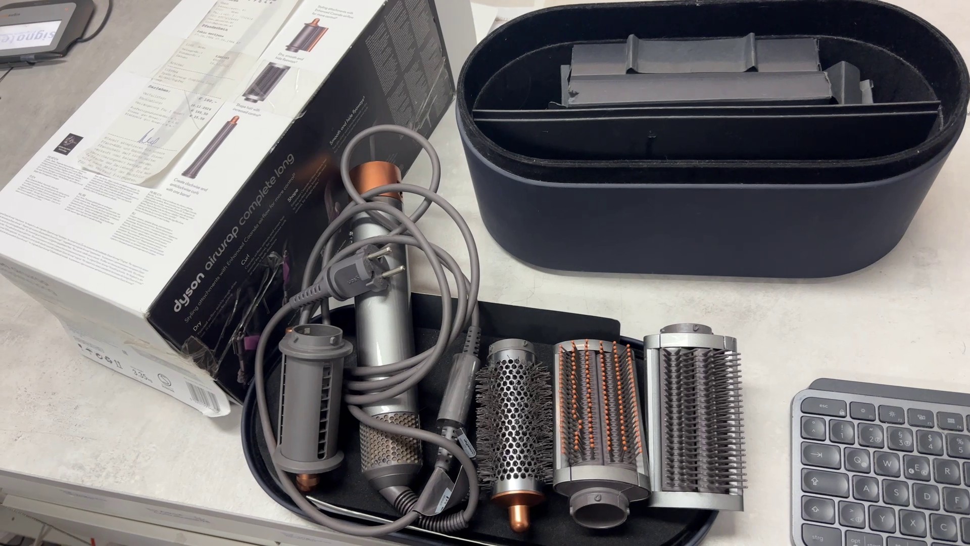 Dyson Airwrap Complete Long nickel/kupfer | mit Originalverpackung.Es fehlt ein locken aufsatz dünne | Zustand: Sehr Gut – Bild 2