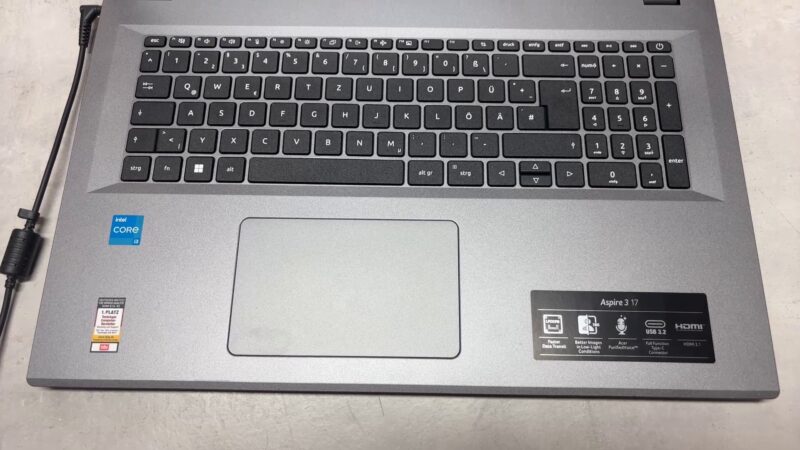 Acer Aspire 3 17 N23H5 | i3-n305 |  16GB RAM |  Windows 11 Home |  512GB SSD |  Ladegerät | Zustand: Sehr Gut – Bild 4