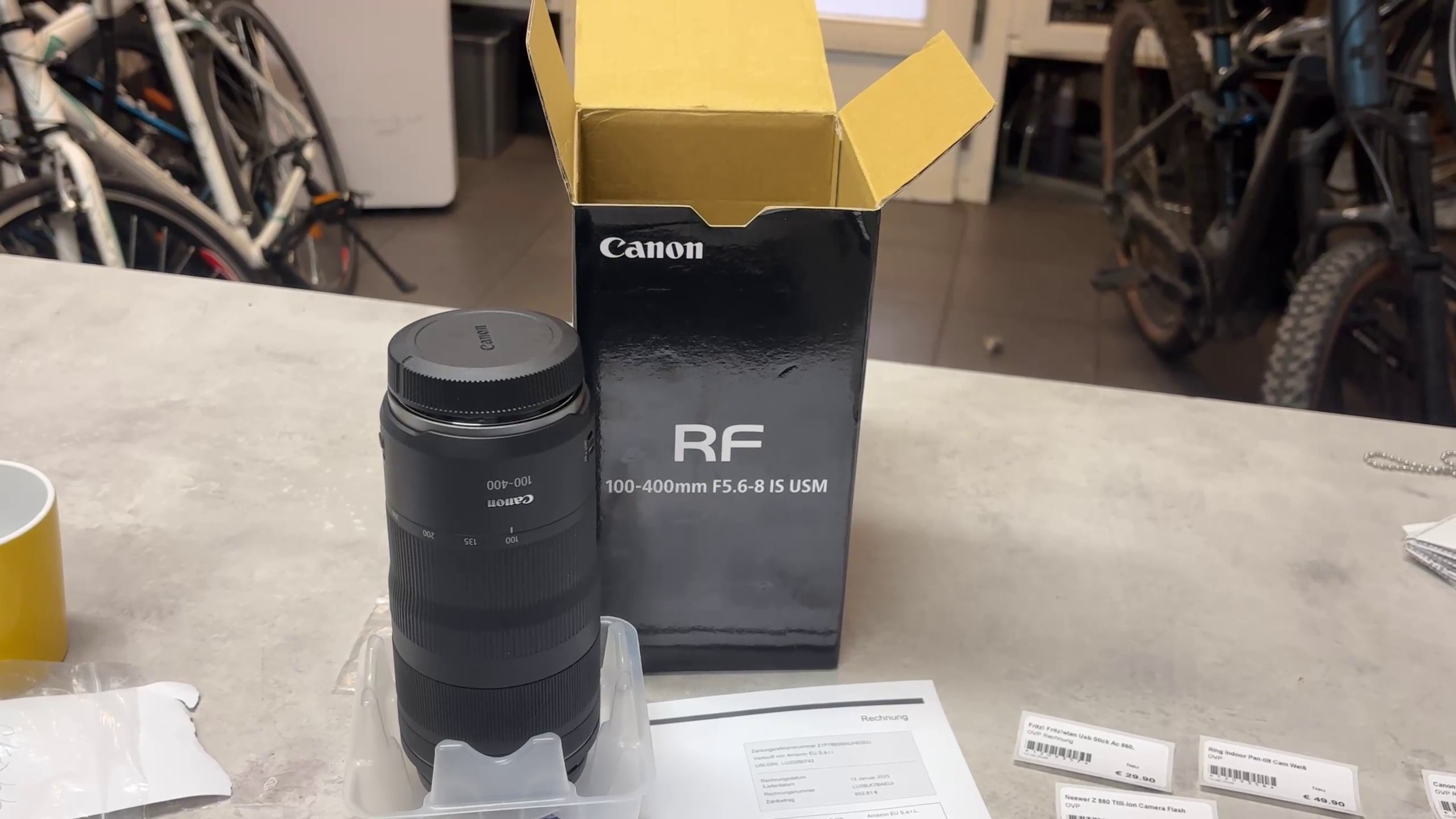 Canon Rf 100-400mm F5.6- IS USM Objektiv | mit Originalverpackung | org. Rechnung | Zustand: Sehr Gut