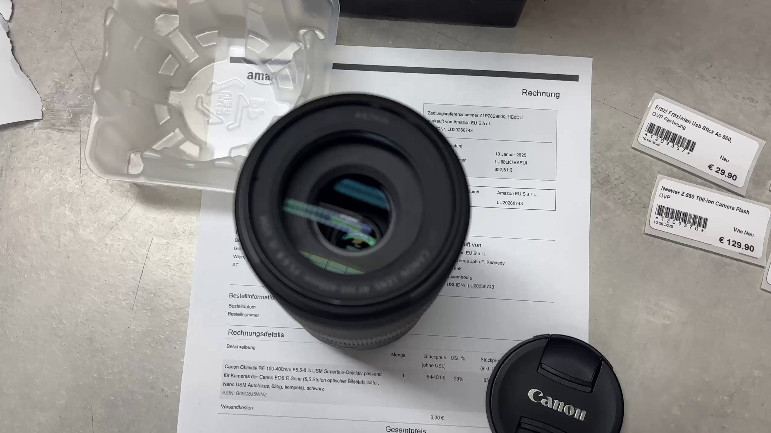 Canon Rf 100-400mm F5.6- IS USM Objektiv | mit Originalverpackung | org. Rechnung | Zustand: Sehr Gut – Bild 3