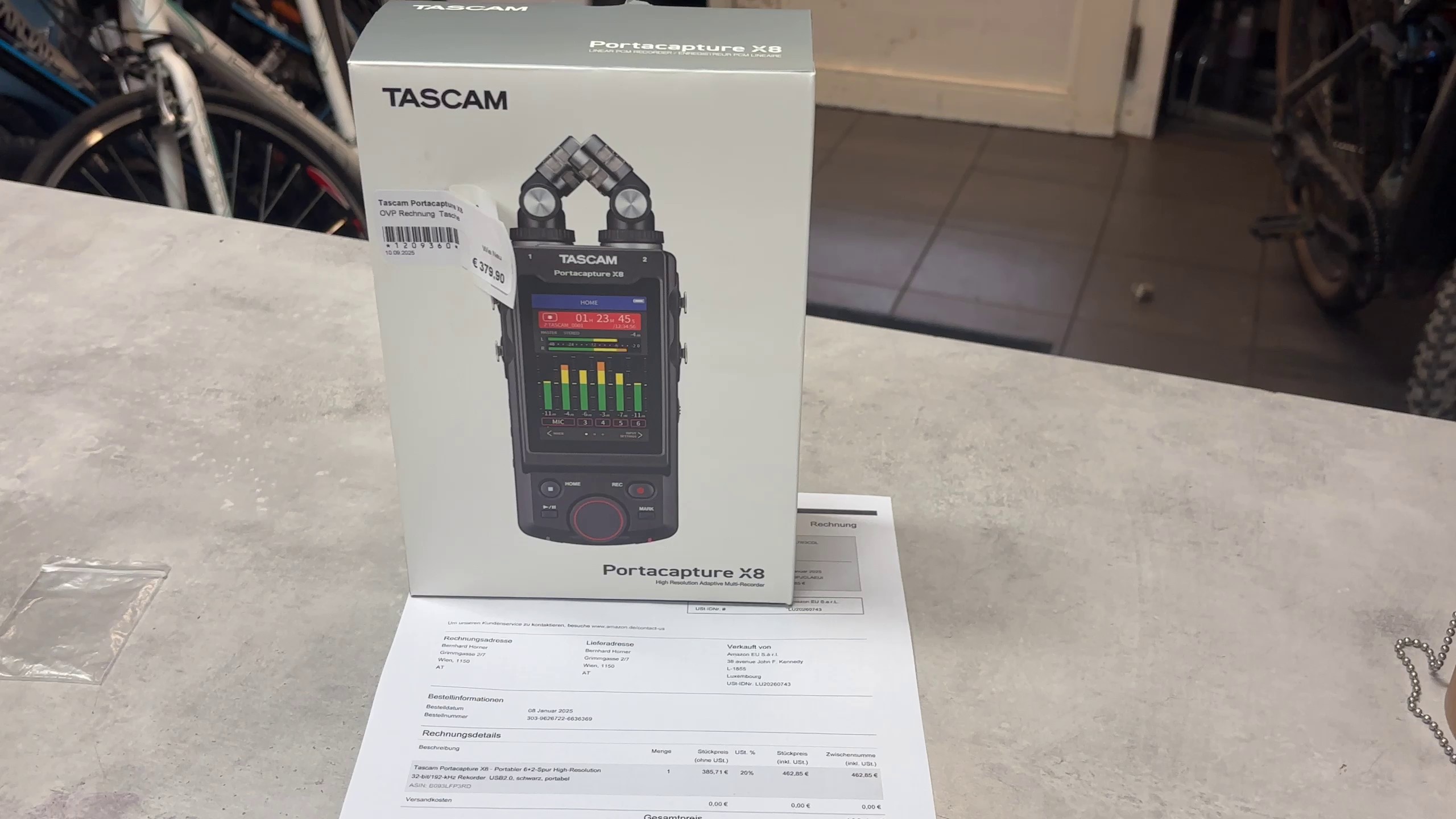 Tascam Portacapture X8 Audiorecorder | mit Originalverpackung | Rechnung | Tasche | Zustand: Wie Neu
