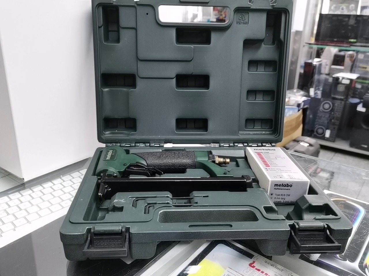 Metabo DKG 80/16 Druckluft-Tacker | Koffer | Zustand: Wie Neu – Bild 3