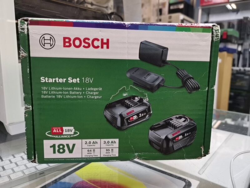 Bosch Home And Garden Starter-set 18v (2.0ah + 3.0ah + Al 18v-20) | mit Originalverpackung  | Zustand: Neu – Bild 2