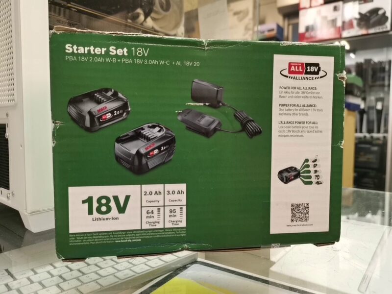 Bosch Home And Garden Starter-set 18v (2.0ah + 3.0ah + Al 18v-20) | mit Originalverpackung  | Zustand: Neu – Bild 3