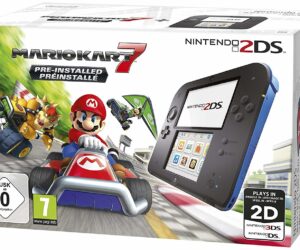Nintendo 2DS Mario Kart 7 Edition  | Mit Verpackung  |  Ladegerät  |  Anleitung  | Zustand: Sehr Gut | Farbe: schwarz