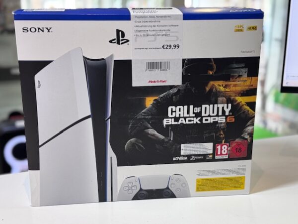 Sony PS5 Slim 1TB Disc Edition | Mit Verpackung  |  1 Controller  |  HDMI  |  Strom Kabel  |  Ladekabel  | Zustand: Wie Neu | Farbe: weiss
