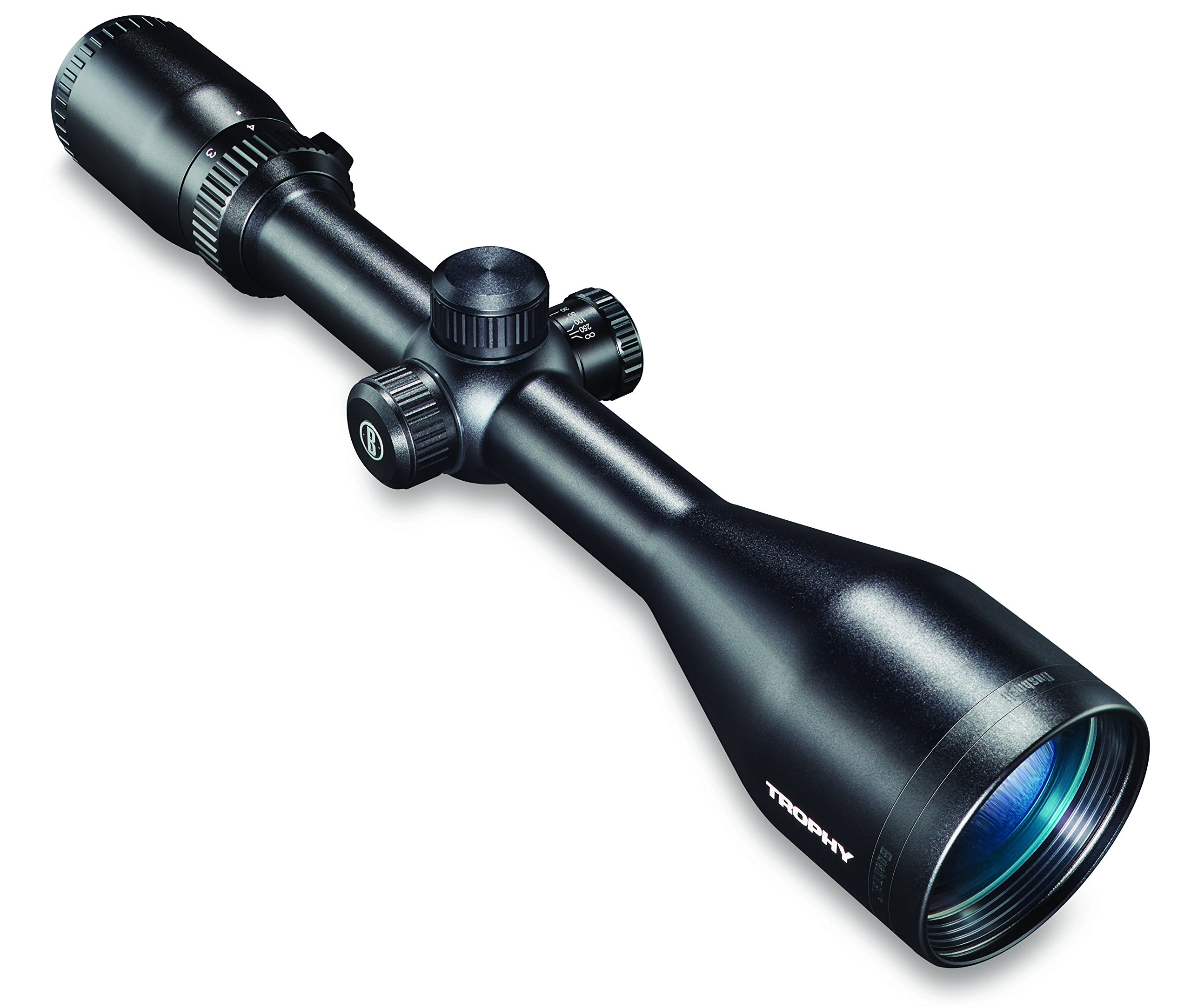 Bushnell Trophy 6-24x56E, Zielfernrohr mit 56mm Objektiv, beleuchtetem Absehen, Seitenfokus, inkl. Montage und Schutzkappen. | Zustand: Gut