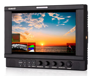 Swit S-1093F, 9" Broadcast Monitor, 1920x1200, Waveform | Vectorscope, 3G-SDI | HDMI, inkl. Transportkoffer. | Zustand: Gut