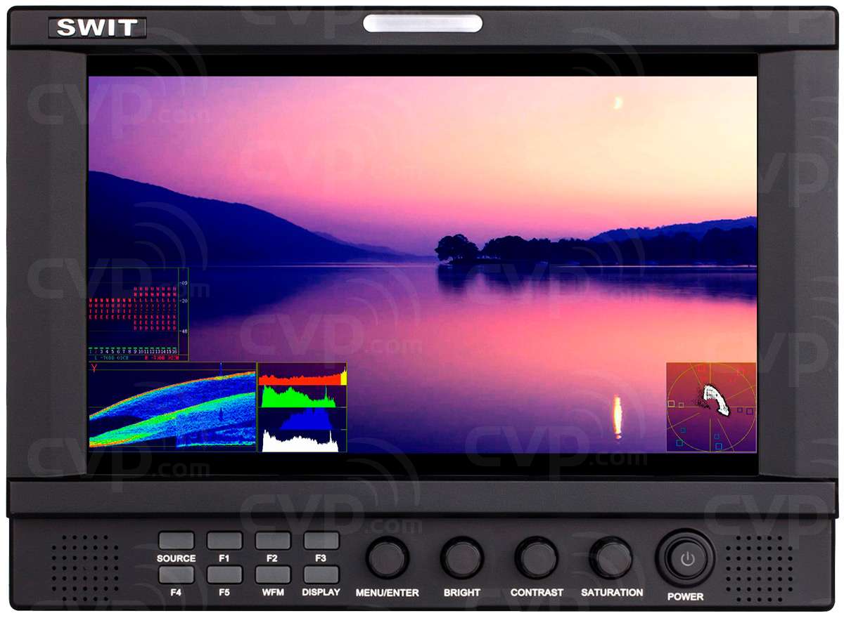 Swit S-1093F, 9" Broadcast Monitor, 1920x1200, Waveform | Vectorscope, 3G-SDI | HDMI, inkl. Transportkoffer. | Zustand: Gut – Bild 5
