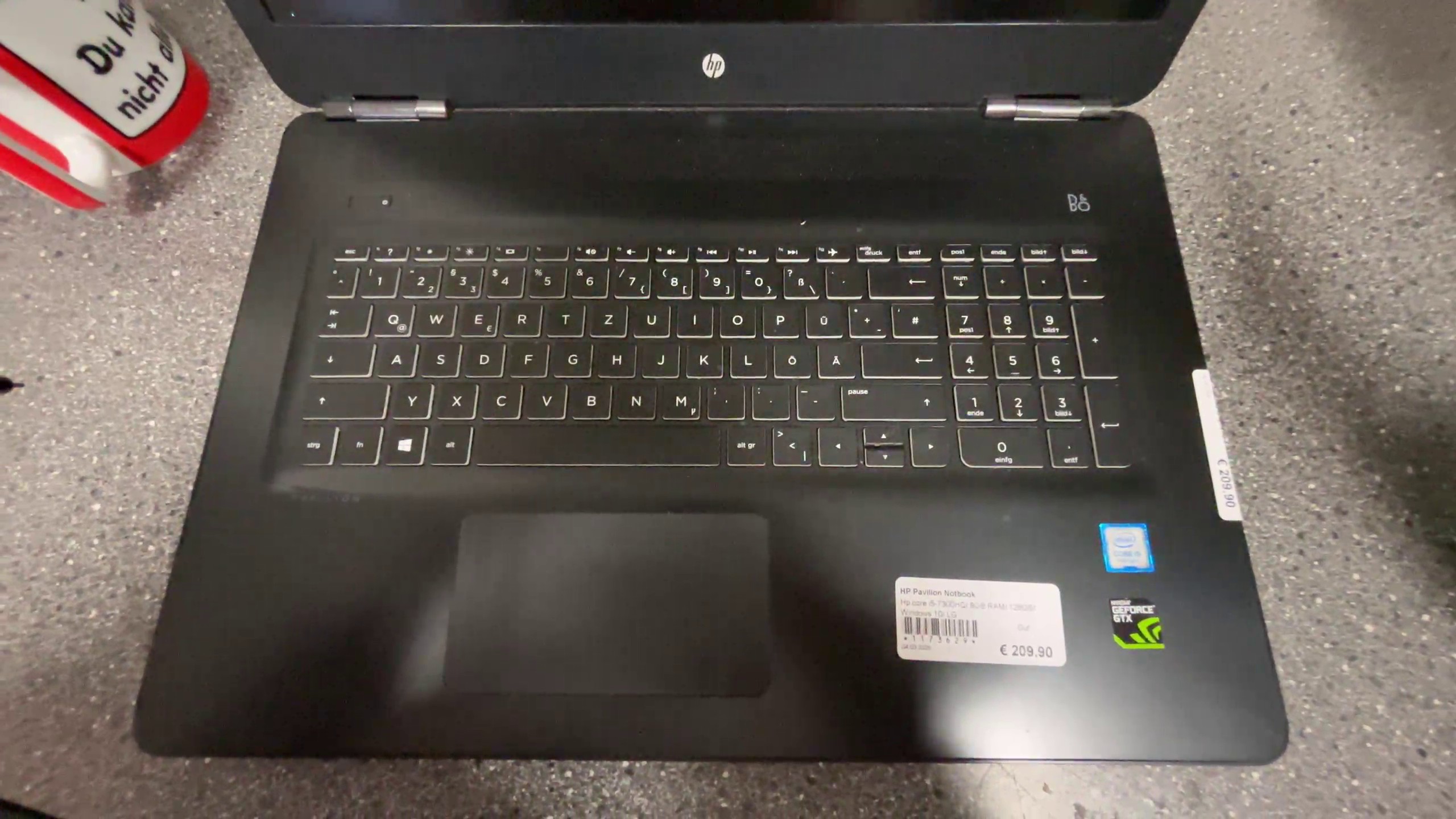 HP Pavilion 17-ab306ng, i5-7300HQ | 8GB RAM | 128GB SSD + 1TB HDD | GTX 1050 Ti | 17,3" FHD IPS | Win 10 | Zustand: Gut – Bild 2