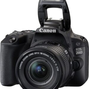 Canon EOS 200D + EF-S 18-55mm IS STM, (Ohne Ladegerät) | Zustand: Gut