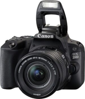 Canon EOS 200D + EF-S 18-55mm IS STM, (Ohne Ladegerät) | Zustand: Gut