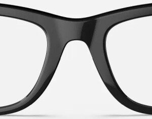 Ray-Ban Meta Wayfarer RW4006, Shiny Black Smart Glasses mit klaren Gläsern (Blau-Violett-Filter). Inkl. Lade-Etui. | Zustand: Sehr Gut