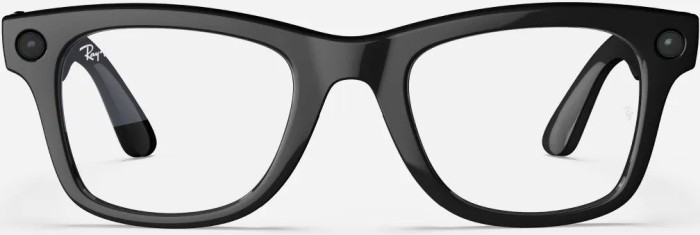 Ray-Ban Meta Wayfarer RW4006, Shiny Black Smart Glasses mit klaren Gläsern (Blau-Violett-Filter). Inkl. Lade-Etui. | Zustand: Sehr Gut