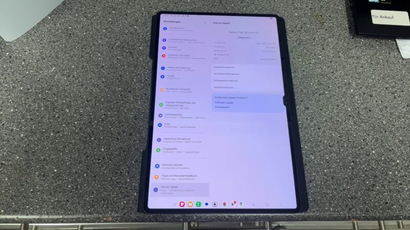 Samsung Galaxy Tab S8 Ultra 14.6", 128GB WLAN + 5G Graphite (Ohne S Pen) | Zustand: Gut – Bild 2