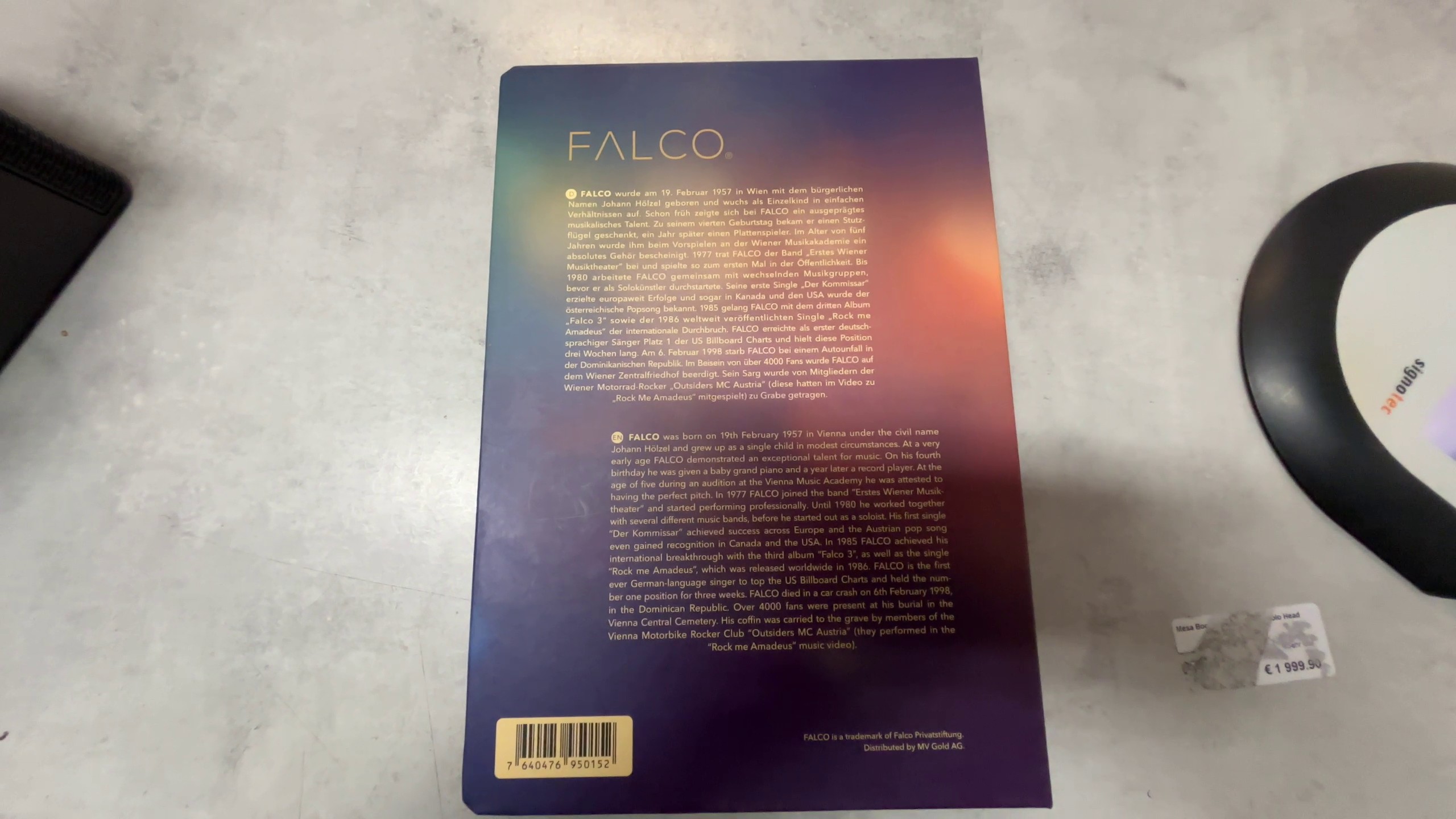 Falco Goldmünzen Komplett-Satz, 11x 1 | 200 oz Feingold 999 | 1000, Schallplatten-Design, Farbveredelung, inkl. Sammelalbum. | Zustand: Wie Neu – Bild 4