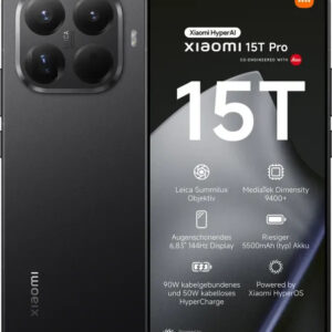Xiaomi 15t Pro 512GB | mit Originalverpackung bei uns aufgemacht aber nicht aktiviert. | SimLock: Frei | Zustand: Neu | Farbe: schwarz