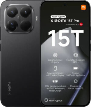 Xiaomi 15t Pro 512GB | mit Originalverpackung bei uns aufgemacht aber nicht aktiviert. | SimLock: Frei | Zustand: Neu | Farbe: schwarz
