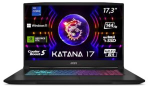 Msi Katana 17 B13vgk-671 | Ohne Verpackung i9-13900H 2.60 GHz  |  16GB RAM  |  1TB SSD  |  RTX 4070 8GB  |  Windows 11 Home  |  Mit Ladegerät  | Zustand: Sehr Gut