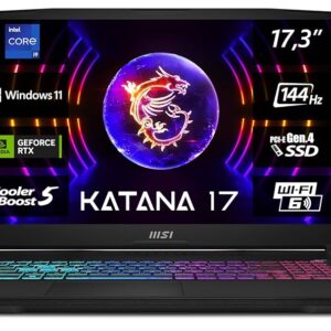 Msi Katana 17 B13vgk-671 | Ohne Verpackung i9-13900H 2.60 GHz  |  16GB RAM  |  1TB SSD  |  RTX 4070 8GB  |  Windows 11 Home  |  Mit Ladegerät  | Zustand: Sehr Gut