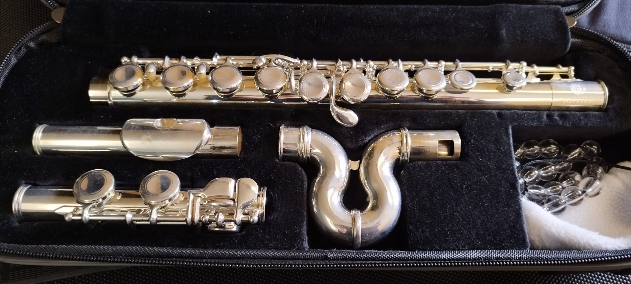 Jupiter JFL700WRE Waveline, Querflöte, Ringklappen, E-Mechanik, C-Fuß, versilbert. Inkl. Tasche und Zertifikat. | Zustand: Sehr Gut – Bild 3
