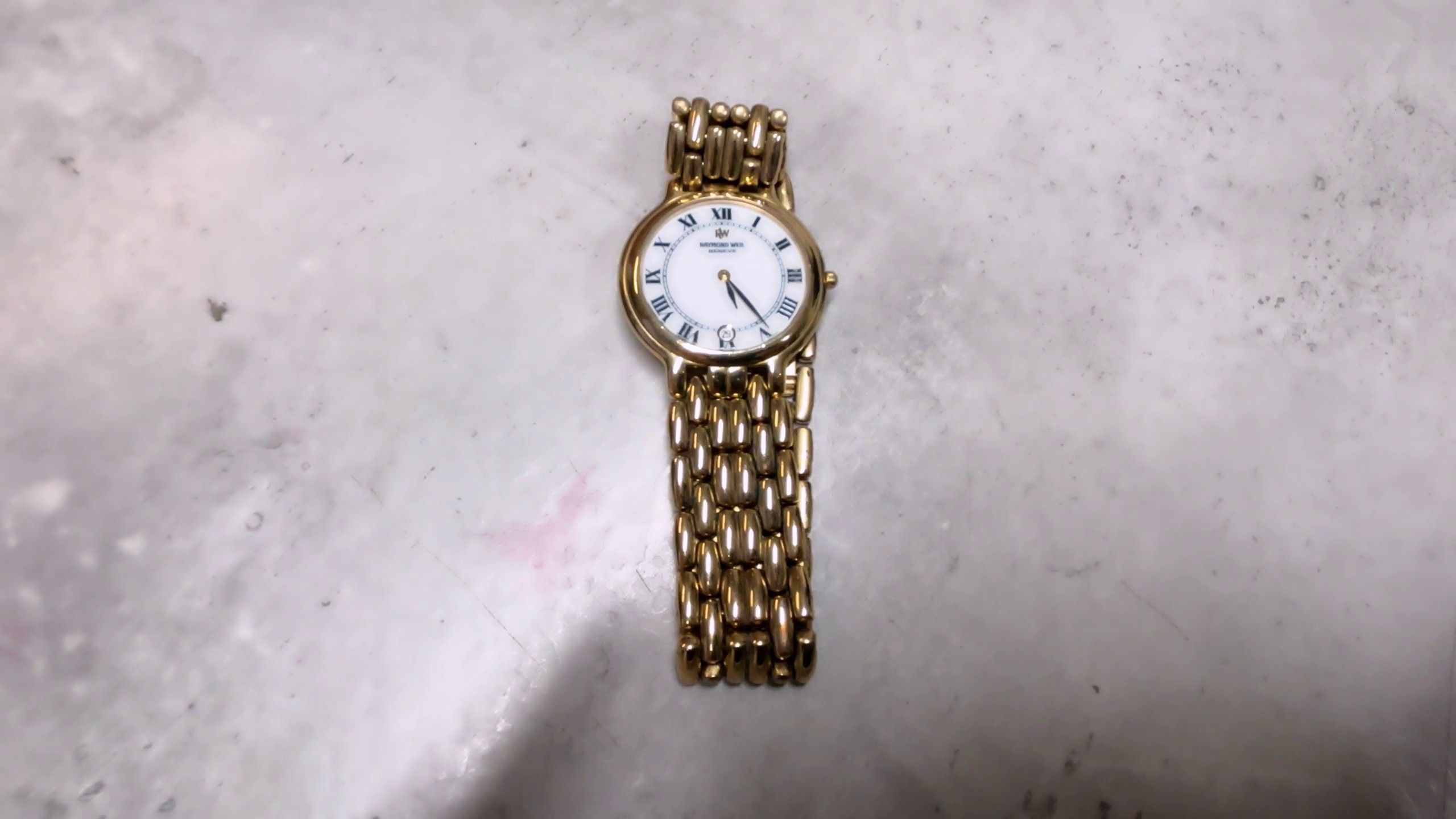 Raymond Weil Geneve , Schweizer Luxusuhr aus Genf. Quarz-Uhrwerk. Edelstahl | vergoldet.
Zerkratzt  | Zustand: In Ordnung – Bild 2