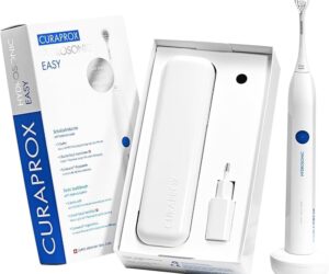 Curaprox Hydrosonic Easy, Schallzahnbürste mit Originalverpackung, 3 Reinigungsstufen, bis zu 84.000 Bewegungen | Min, inkl. Ladegerät & Reiseetui. | Zustand: Neu