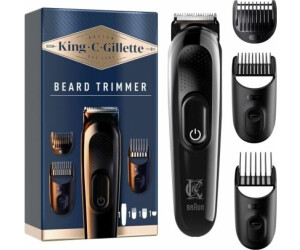 Gillette King C. Gillette Barttrimmer, Neu mit Originalverpackung, 40 Längeneinstellungen, kabellos, 50 Min. Akku, lebenslang scharfe Klingen. | Zustand: Neu