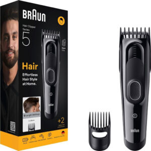 Braun Series 5 Haarschneider, Neu in Originalverpackung (mit Originalverpackung). Wiederaufladbar mit verschiedenen Längeneinstellungen. | Zustand: Neu