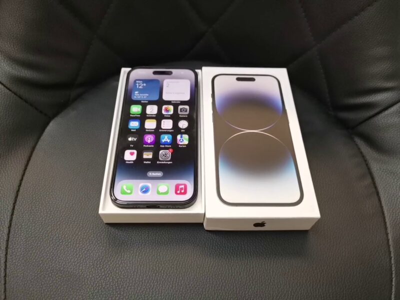 iPhone 14 Pro 128GB | mit Originalverpackung akku 95% | SimLock: Frei | Zustand: Wie Neu | Farbe: schwarz – Bild 3