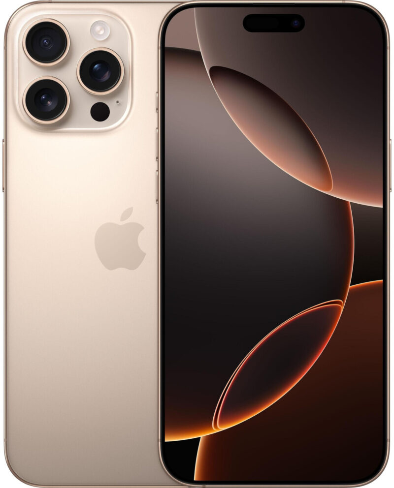 iPhone 16 Pro Max 256GB, mit Originalverpackung. Titan-Design, 6,9" Display, A18 Pro Chip | SimLock: Frei | Zustand: Sehr Gut | Farbe: beige – Bild 2
