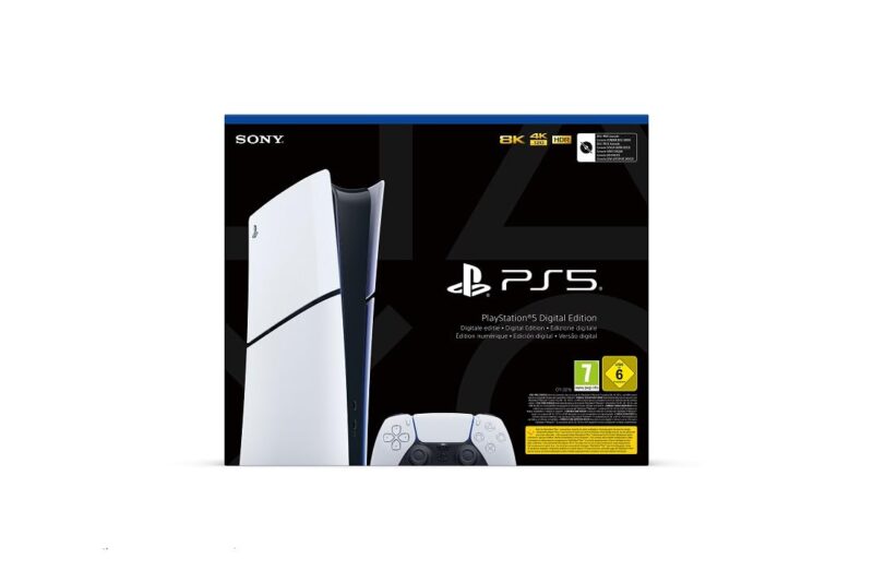 Sony PS5 Slim 1TB Digital Edition, Originalverpackt (mit Originalverpackung), inkl.DualSense  | Zustand: Neu | Farbe: weiss – Bild 7