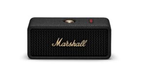 Marshall Emberton III Black and Brass, mit Originalverpackung, True Stereophonic 360° Sound, 32+ Std. Akku, IP67 wasserdicht. Karton mit leichter Delle. | Zustand: Neu