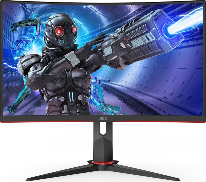 AOC C27G2ZE/BK, 27 Zoll Curved Gaming Monitor, 240 Hz, 0,5 ms, Full HD, mit Originalverpackung | Zustand: Sehr Gut